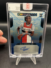 Load image into Gallery viewer, 2024-25 Panini Obsidian Bub Carrington Electric Etch Snowcapped FOTL #/27