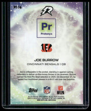 Load image into Gallery viewer, 2025 Topps Resurgence Joe Burrow Protonyx Orange Power Surge Refractor #/25