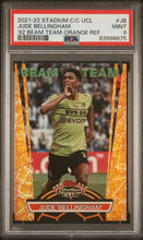 Load image into Gallery viewer, 2021-22 Stadium Club Chrome 1992 Beam Team #JB Jude Bellingham Orange Ref. PSA 9