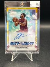 Load image into Gallery viewer, Donovan Mitchell 2025 Topps Chrome Sky Light Signatures Gold Auto /50 #SLS-DM
