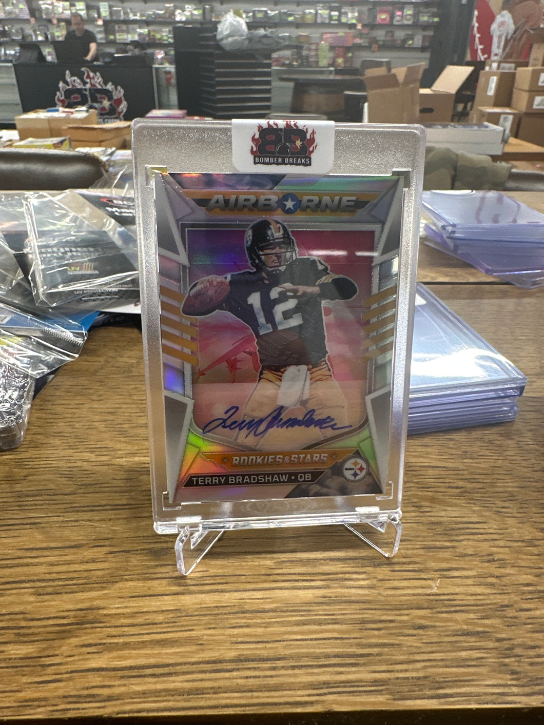 Terry Bradshaw 2022 Panini Rookies & Stars Airbourne Auto 3/5