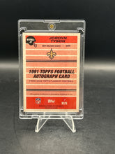Load image into Gallery viewer, 2026 Topps Jordyn Tyson Green /99 Auto 91FRA-JT
