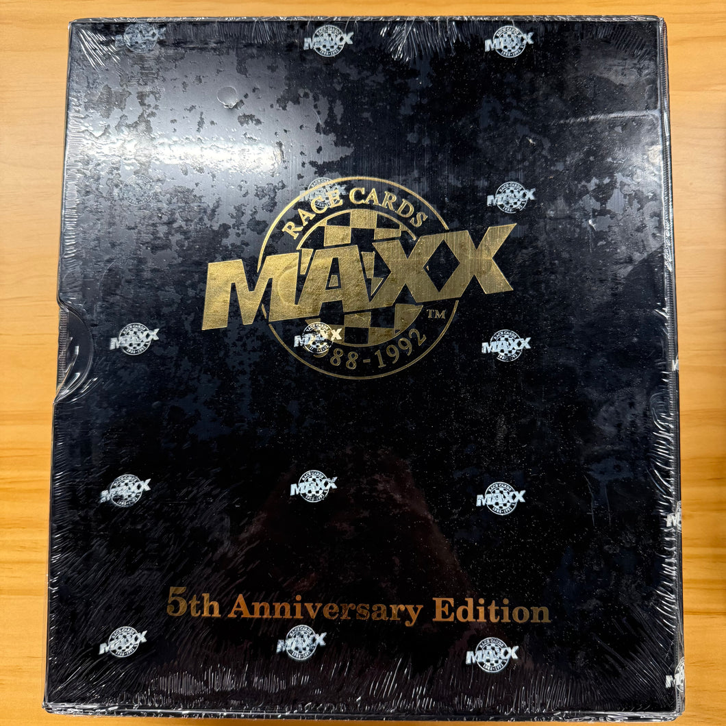 Factory Sealed Maxx Race Cards 1988-1992 5th Anniversary Edition Binder & Sleeve