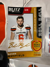 Load image into Gallery viewer, Baker Mayfield NFLPA Rookie Premiere Used Official NFL Jersey Authenticated by Fanatics

