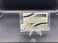 Load image into Gallery viewer, Derek Stingley Jr. 2022 Panini Immaculate Collection Collegiate Patch Auto #PP40 Green /13
