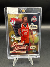Load image into Gallery viewer, Jaloni Cambridge 2025 Bowman Chrome University Ohio State Social Studies 1/1 Superfractor SS-20
