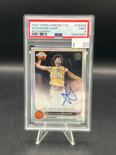 Load image into Gallery viewer, Alexandre Sarr 2022 Topps Chrome OTE Auto #CA-AS2 PSA 9
