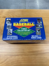 Load image into Gallery viewer, 1992 Score Baseball Collector Set Factory Sealed - 900 Cards
