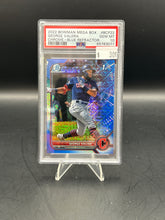 Load image into Gallery viewer, George Valera 2022 Bowman Mega Box Blue Refractor /150 #BCP22 PSA 10
