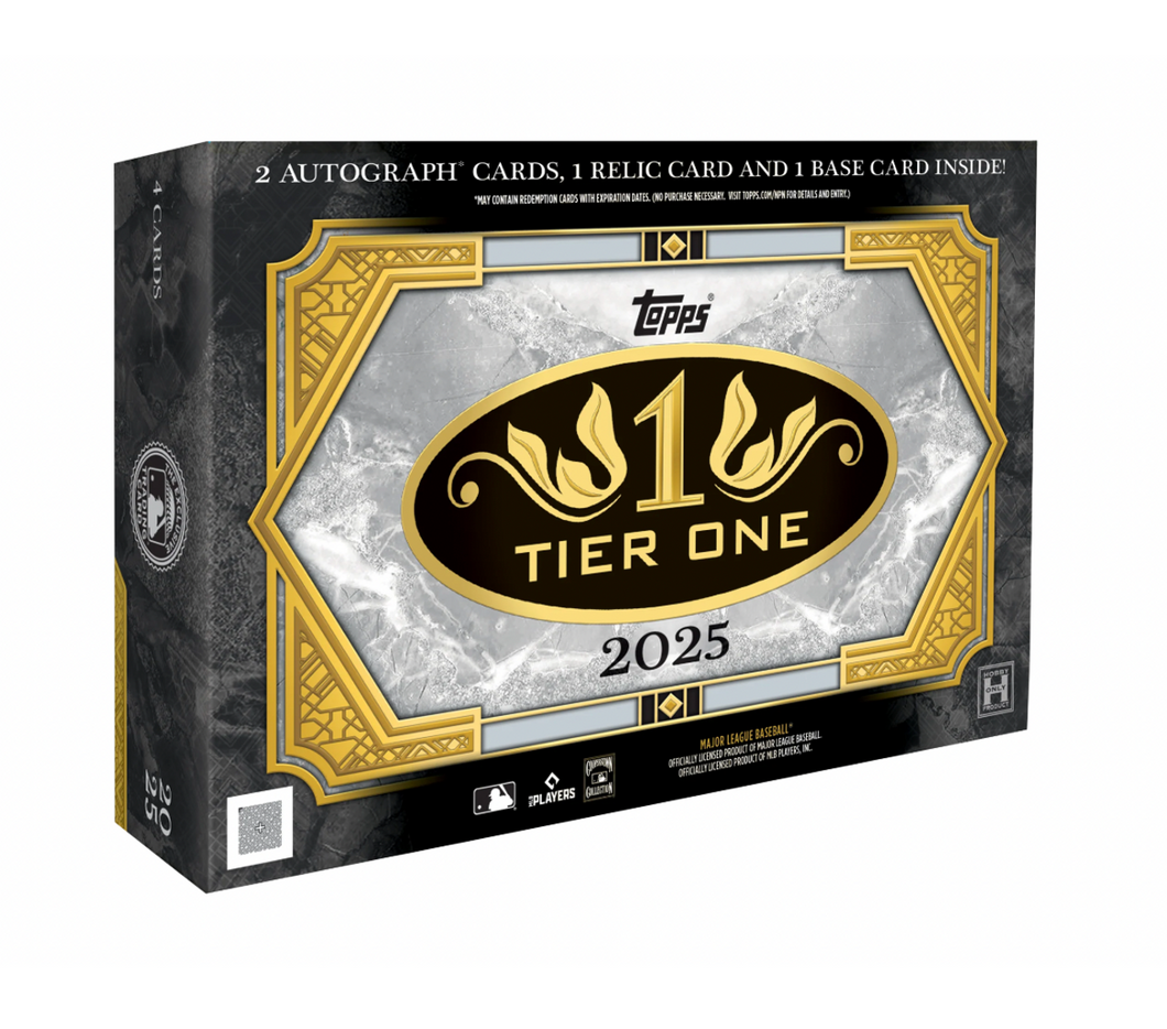 2025 Topps Tier One Baseball Hobby 12 Box Case