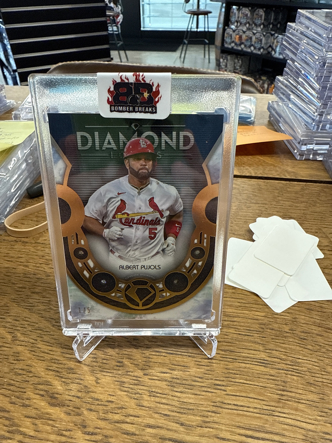 Albert Pujols 2023 Topps Diamond Icons Quad Diamond Relic 1/5