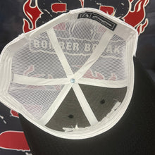 Load image into Gallery viewer, Black/White Classic Bomber Sports Cards Hat
