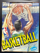 Load image into Gallery viewer, 1989 Fleer Basketball Wax Packs Box - 36 Sealed Packs Unsearched
