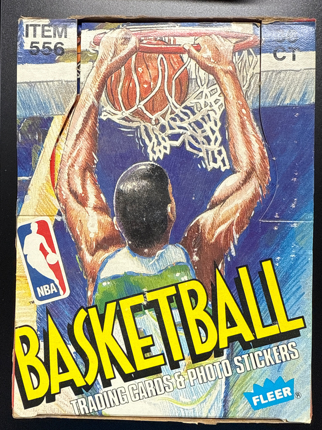 1989 Fleer Basketball Wax Packs Box - 36 Sealed Packs Unsearched