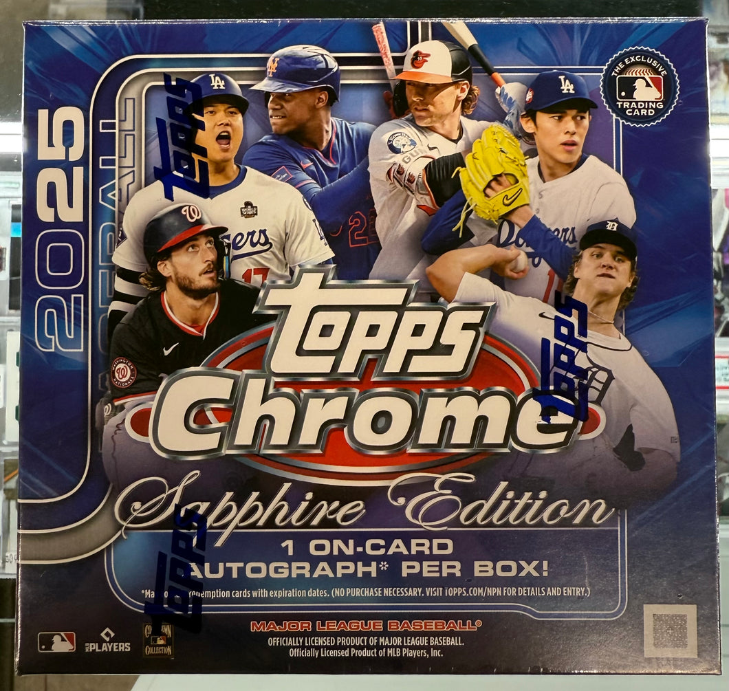 2025 Topps Chrome Baseball Sapphire Edition Hobby Box