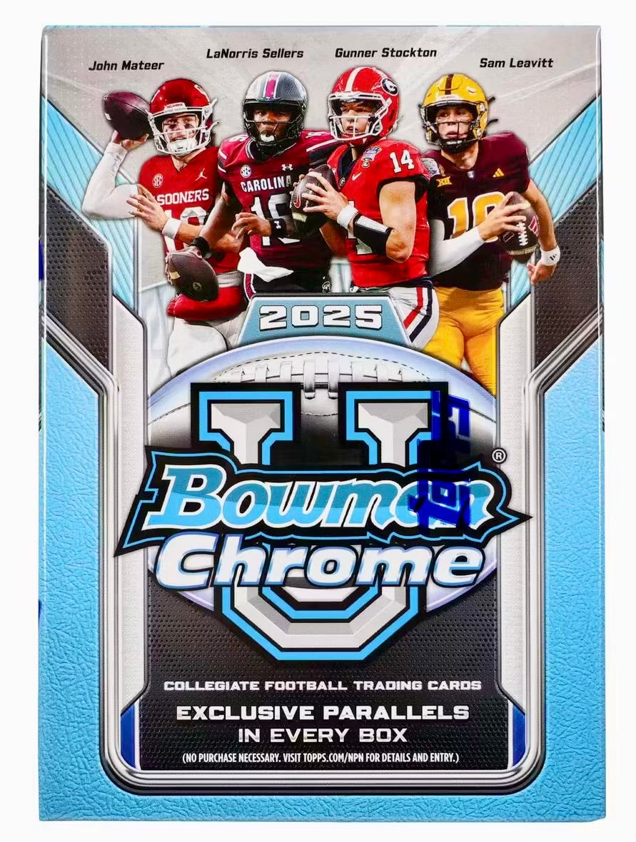2025 Bowman Chrome University Football Blaster Box