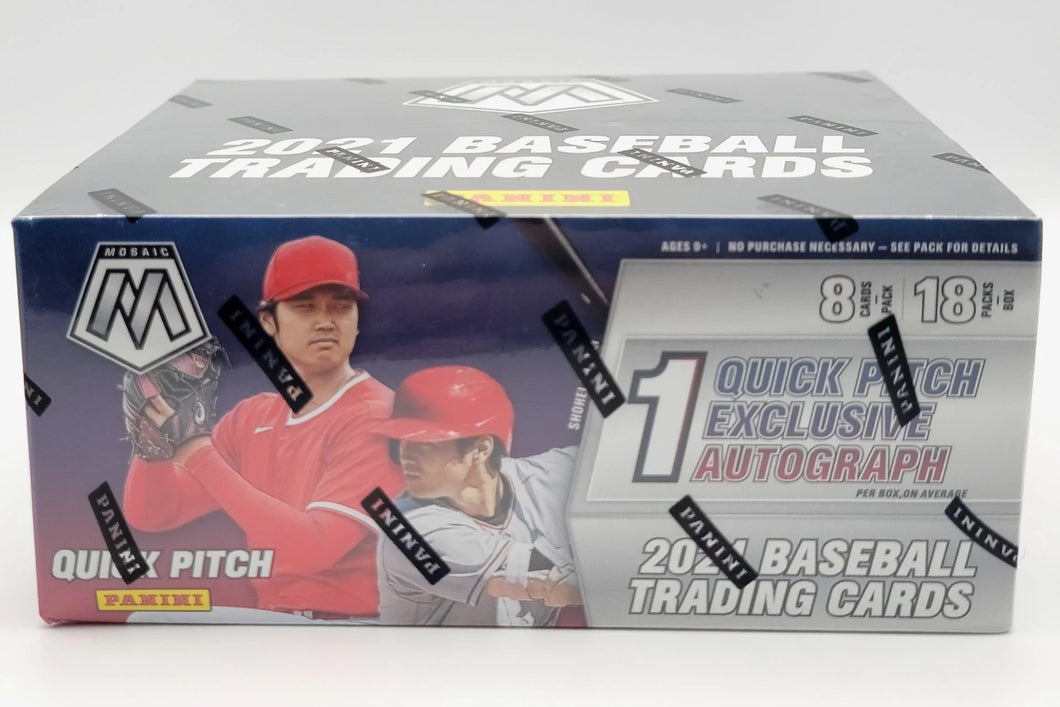 2021 Panini Mosaic Quick Pitch Baseball Hobby 20 Box Case