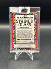 Load image into Gallery viewer, Bryce Harper 2022 Panini Prizm Stained Glass Red Mojo Prizm /149 #SG-4
