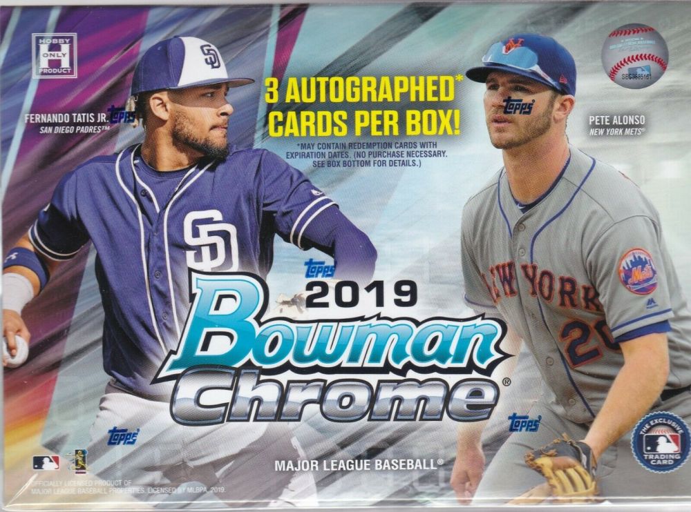 2019 Bowman Chrome Baseball HTA Choice Hobby Box
