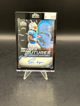 Load image into Gallery viewer, Omarion Hampton 2025 Topps Chrome Black Super Futures Auto /99 #SFA-OH
