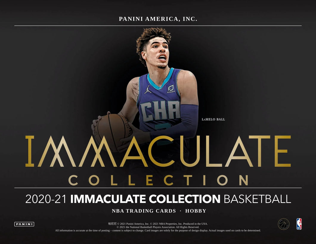 2020/21 Panini Immaculate Basketball Hobby 5 Box Case