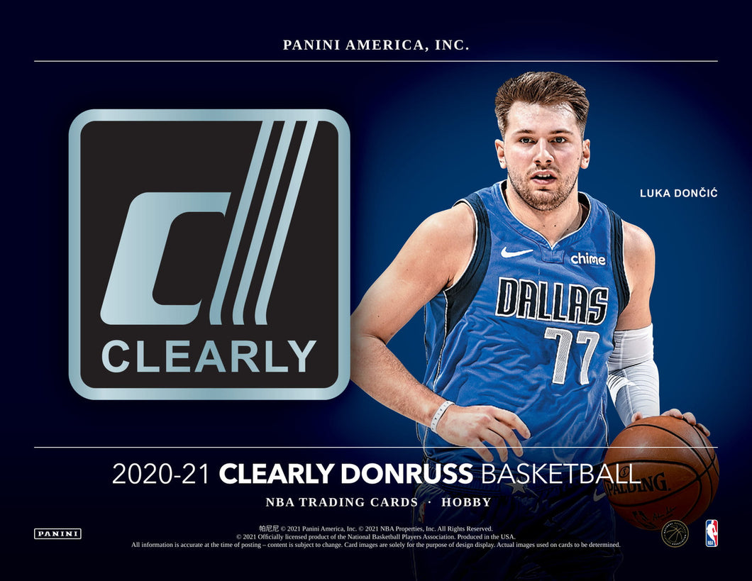 2020/21 Panini Clearly Donruss Basketball Hobby Box