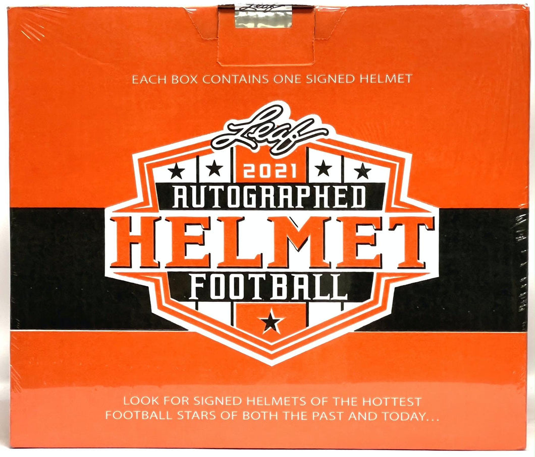 2021 Leaf Autographed Full Size Football Helmet Box