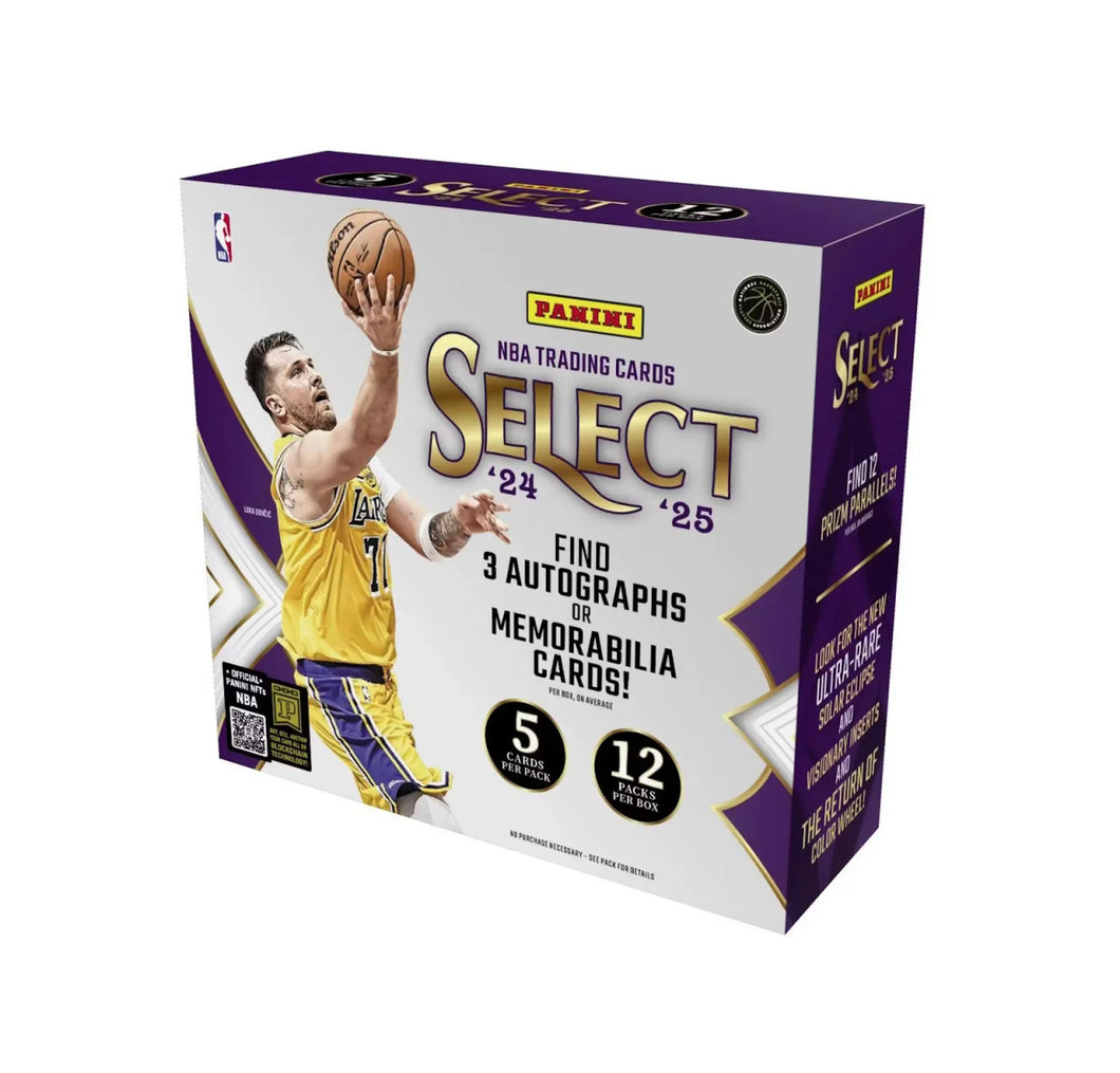 2024/25 Panini Select Basketball Hobby 12 Box Case