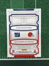 Load image into Gallery viewer, Cam Skattebo Quinshon Judkins 2025 National Treasures NFL Gear Combo Materials /25
