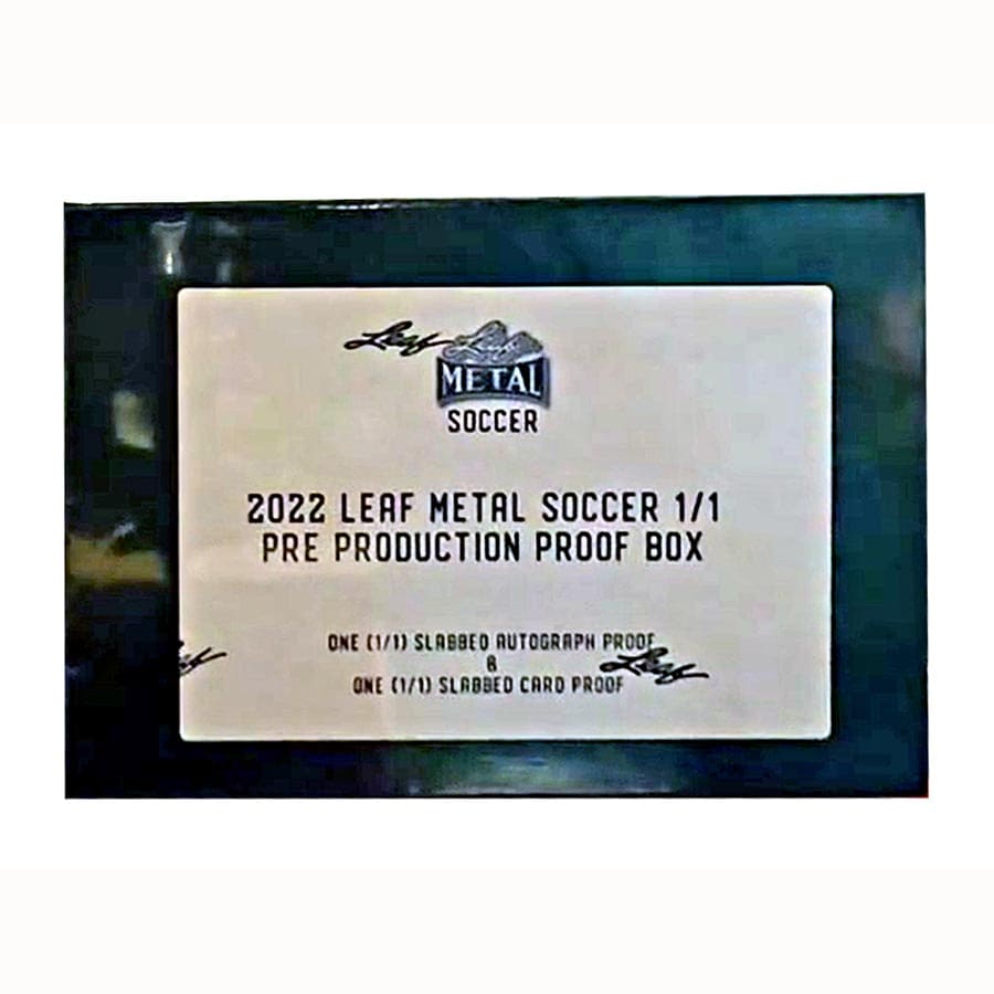 2022 Leaf Metal Soccer 1/1 Pre-Production Proof Box
