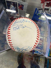 Load image into Gallery viewer, 1998 Cleveland Indians Team Signed Official American League Divisional Series Baseball JSA Authentication Z70837 Thome Alomar Hargrove Colon
