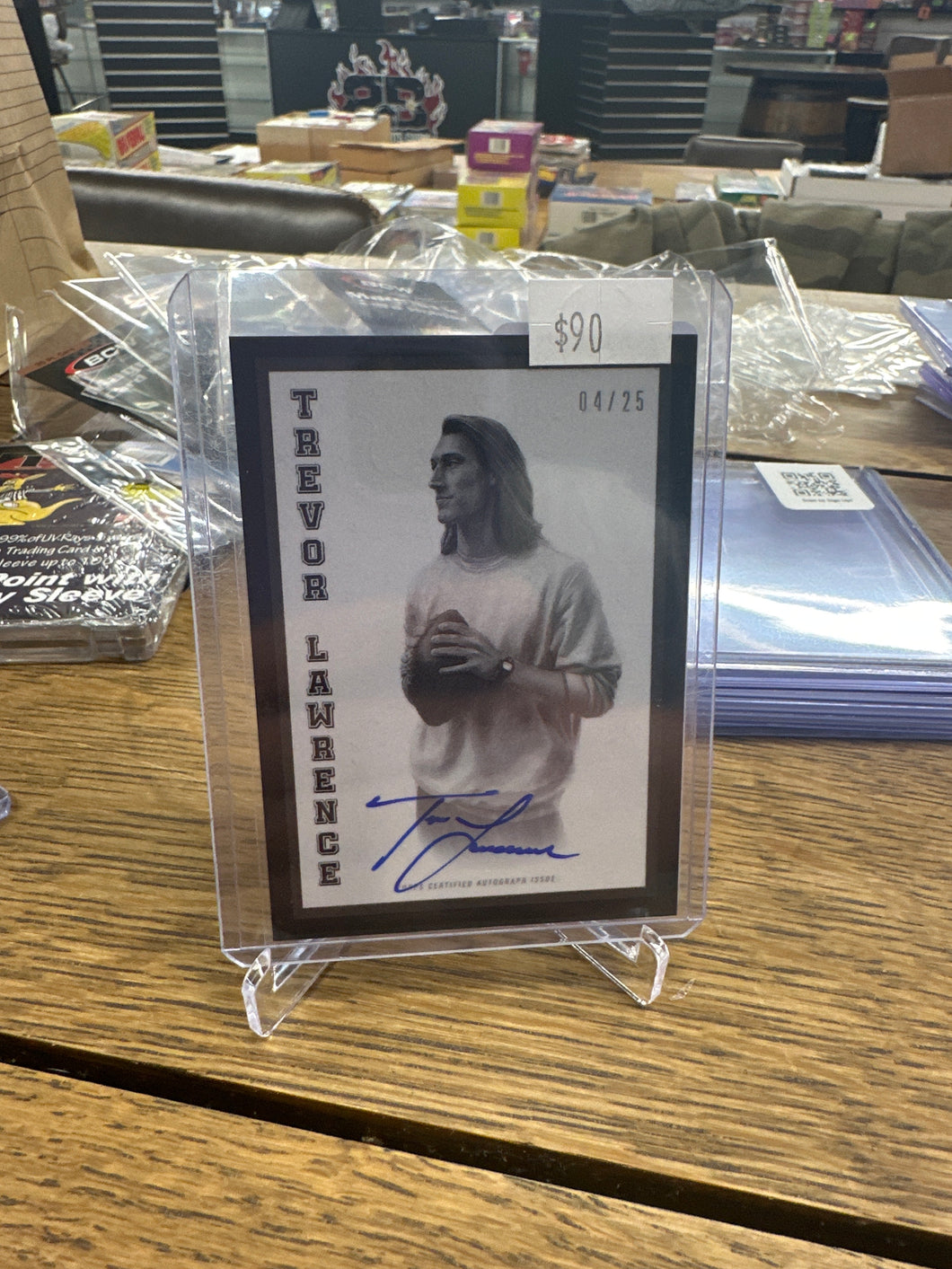 Trevor Lawrence 2021 Topps Tlaw X Black Border Auto RC 04/25