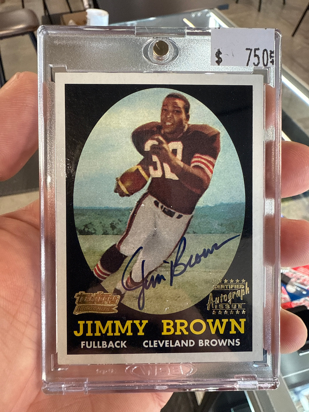 Jim Jimmy Brown 2001 Team Topps Legends Rookie Autograph SP 1958 RC Auto HOF
