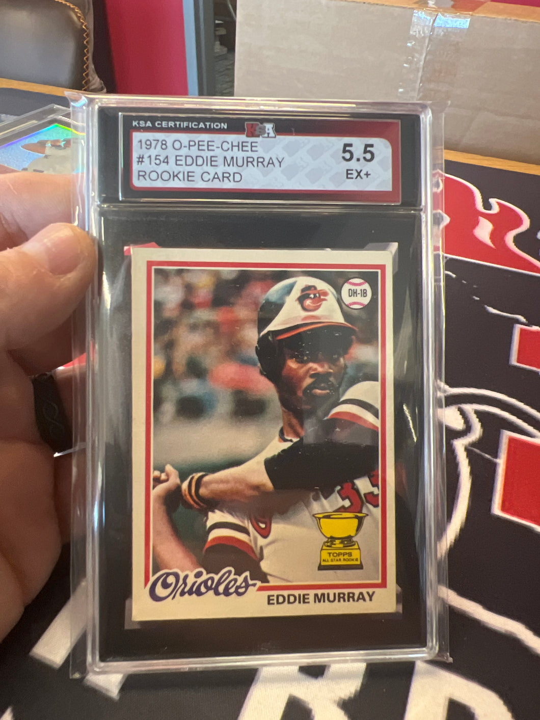 1978 O-PEE-CHEE ALL-STAR ROOKIE #154 EDDIE MURRAY RC ORIOLES HOF KSA 5.5