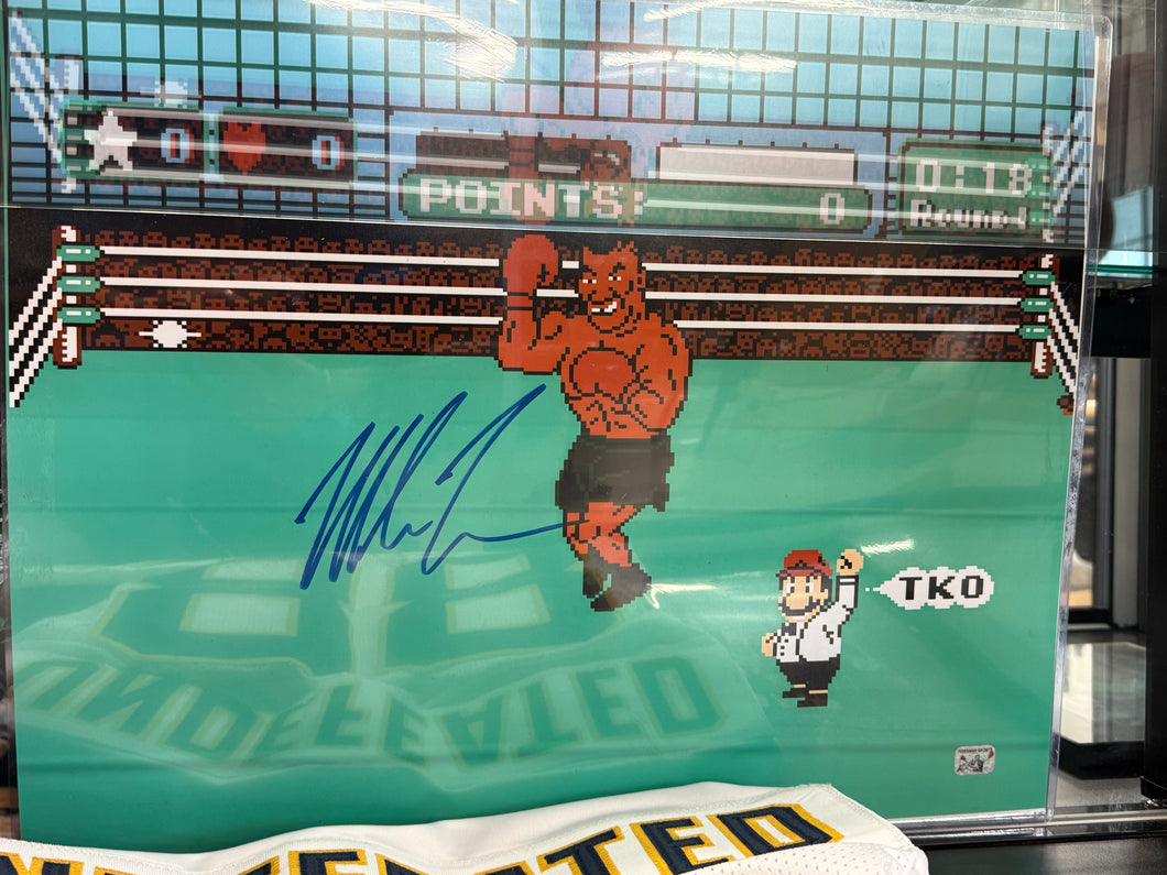 Mike Tyson Autographed photo 16x20 Fiterman