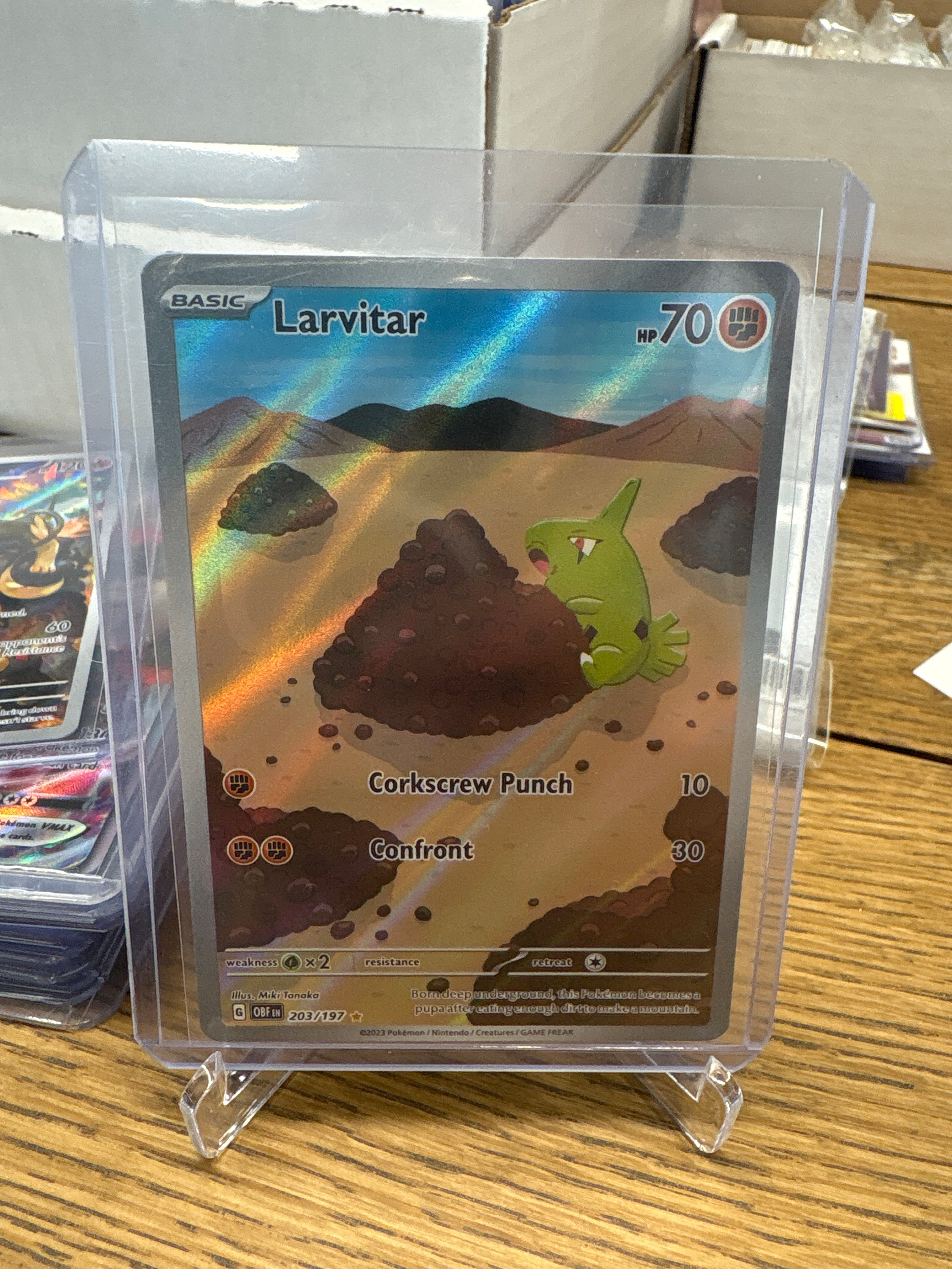 larvitar pokemon card POKÉMON CARD GAME sv3 055/108 C