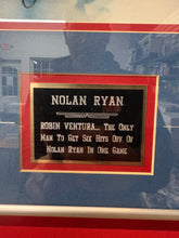 Load image into Gallery viewer, Nolan Ryan Fighting Robin Ventura Signed Framed Picture Inscription “Let’s Stop The Violence” 17 3/4 x 19 1/4 JSA &amp; Foundation Authenticity
