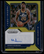 Load image into Gallery viewer, 2020-21 Panini Prizm Udoka Azubuike Sen. Signatures Prizms Gold #/10
