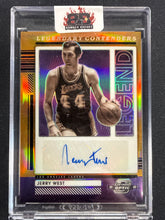 Load image into Gallery viewer, Jerry West 2021-22 Panini Contenders Optic Orange Legendary Contenders Auto /25

