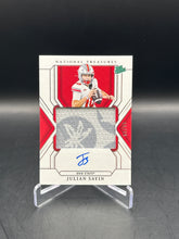 Load image into Gallery viewer, Julian Sayin 2025 Panini National Treasures Collegiate Patch Auto /99 #83
