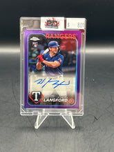 Load image into Gallery viewer, Wyatt Langford 2024 Topps Chrome Purple Rookie Auto /250 #AC-WL
