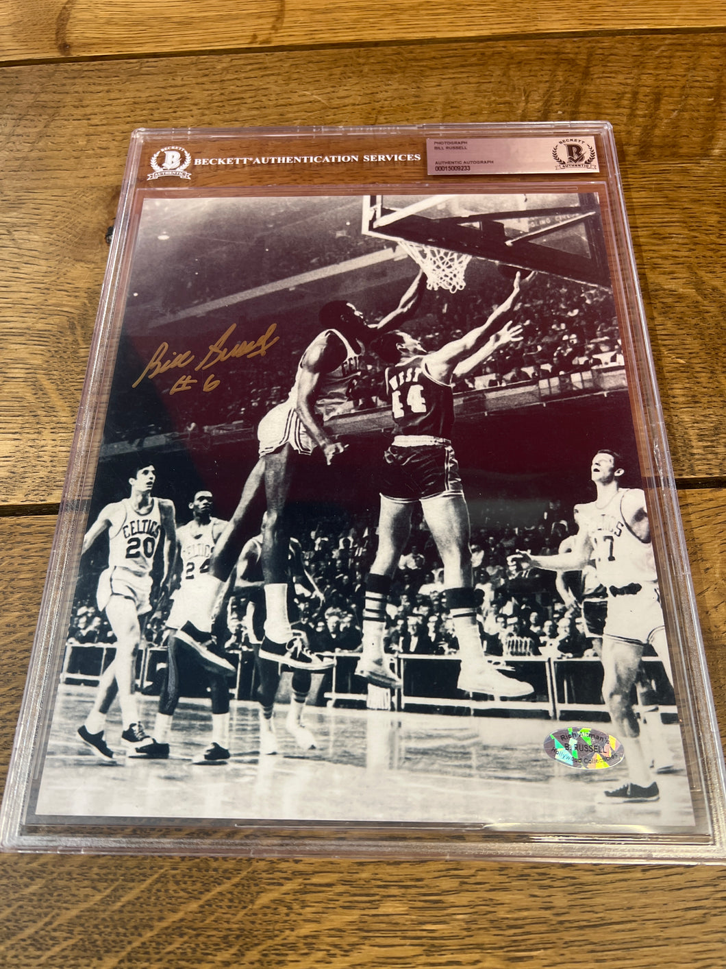 Bill Russell Boston Celtics HOF Autographed 8x10