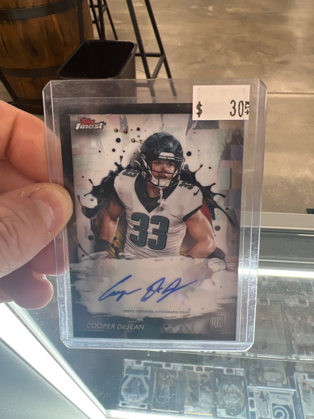 Cooper DeJean Topps Finest Autograph