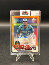 Load image into Gallery viewer, Jose Ramirez 2023 Topps Chrome Update All Star Game Auto Gold /50 #ASGA-JRA
