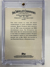 Load image into Gallery viewer, Manny Pacquiao 2011 Topps Allen and Ginter RC EX
