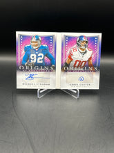 Load image into Gallery viewer, Michael Strahan Abdul Carter 2025 Panini Origins Origins of Greatness Dual Auto Booklet #OG-NYG /10
