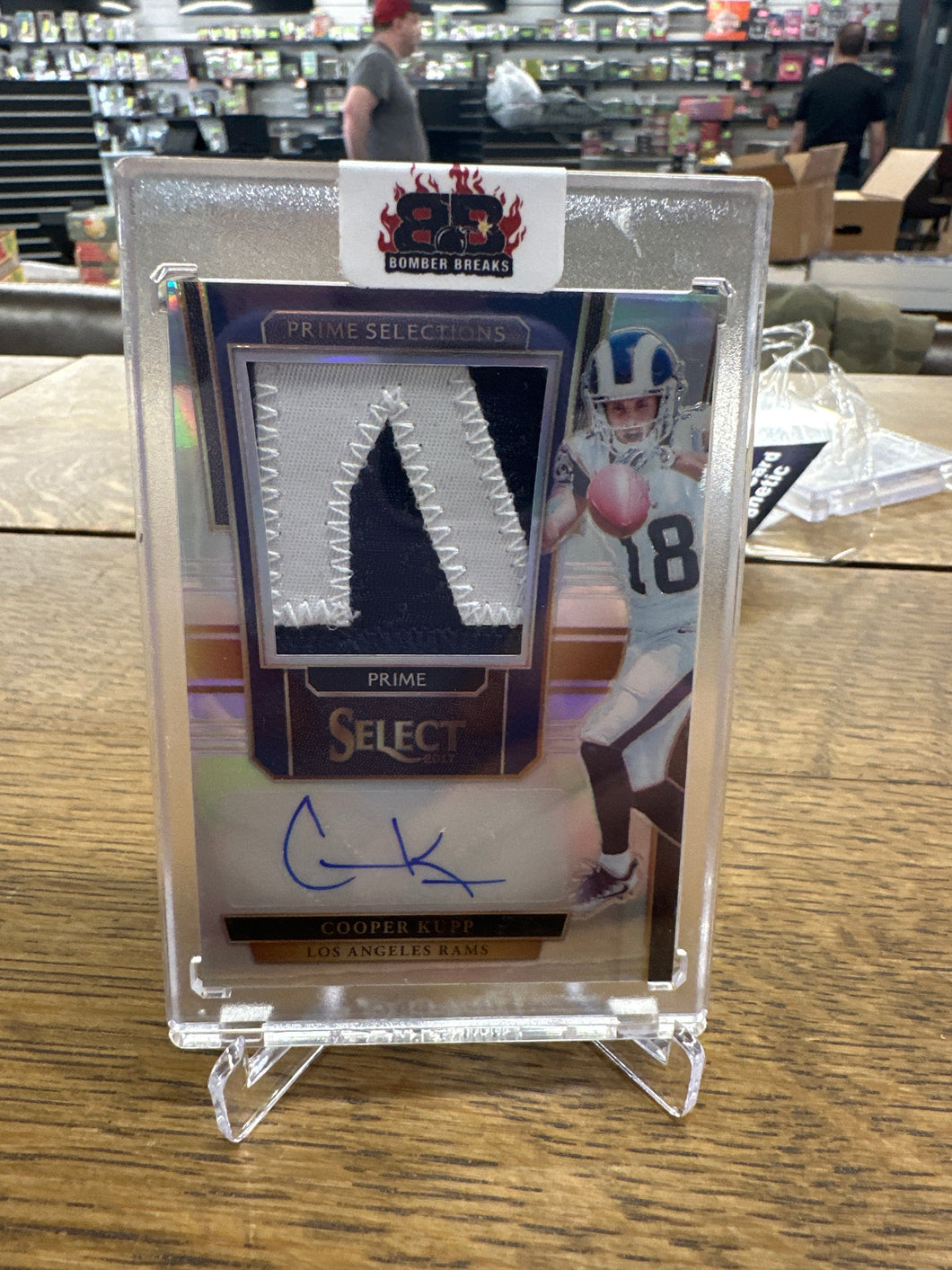 Cooper Kupp 2017 Panini Select Letter Patch Auto RC 28/49