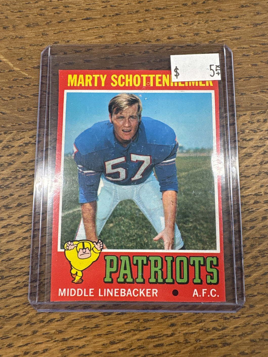 1971 Marty Schottenheimer Rookie Card