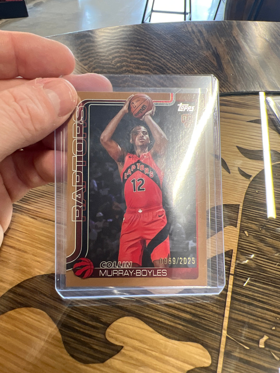 2025-26 Topps Basketball Collin Murray-Boyles #209 Gold /2025 Raptors Rookie RC
