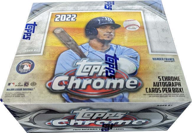 2022 Topps Chrome Baseball Jumbo HTA 8 Box Case